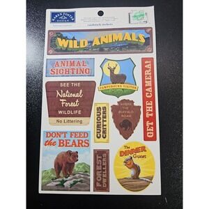 Karen Foster Design Cardstock Sticker Sheet ~ National Forest Wildlife